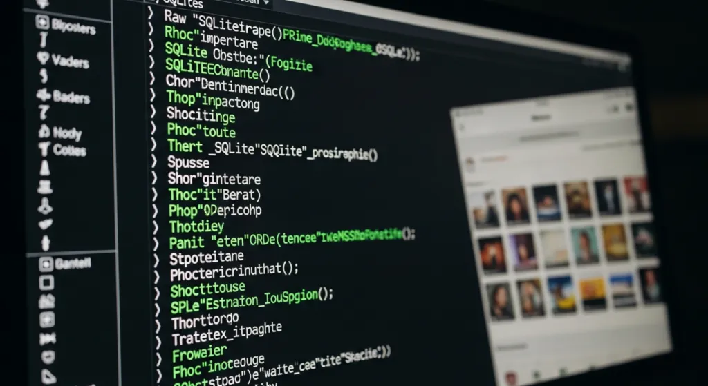 Eksport Bazy Danych SQLite Zdjęć na iOS