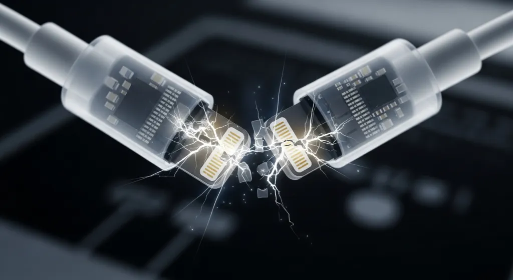 Diagnostyka błędów synchronizacji USB i uszkodzeń kabli